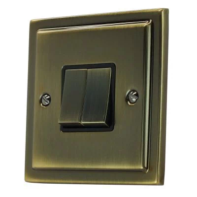 Deco Antique Brass Satellite Socket (F Connector)