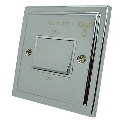 Deco Polished Chrome Fan Isolator