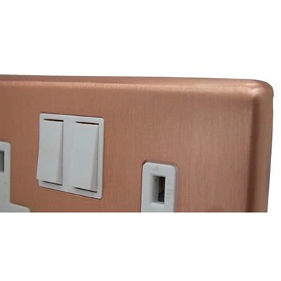 Slim Classic Brushed Copper Intermediate Light Switch