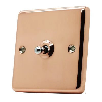 Timeless Classic Polished Copper Toggle (Dolly) Switch