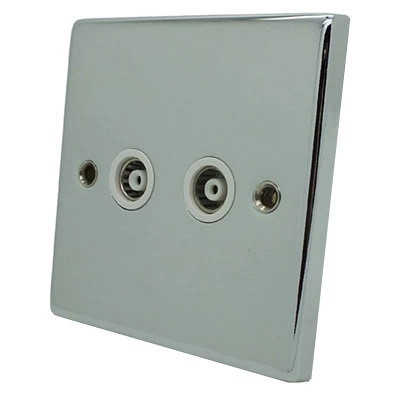 Timeless Classic Polished Chrome TV Socket