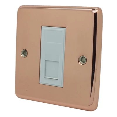 Timeless Classic Polished Copper RJ45 Network Socket