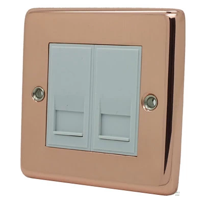 Timeless Classic Polished Copper Telephone Master Socket