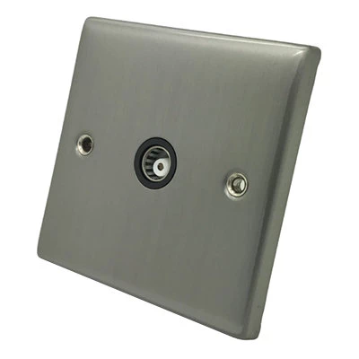 Timeless Classic Satin Chrome TV Socket