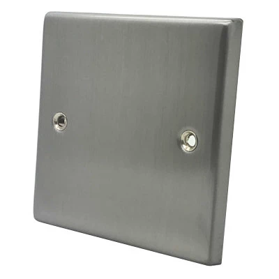 Timeless Classic Satin Chrome Blank Plate