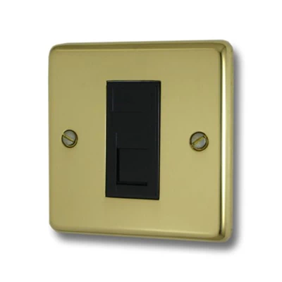 Timeless Polished Brass RJ45 Network Socket