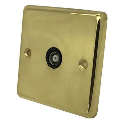 Timeless Polished Brass TV Socket