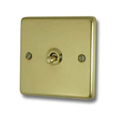 Timeless Polished Brass Toggle (Dolly) Switch