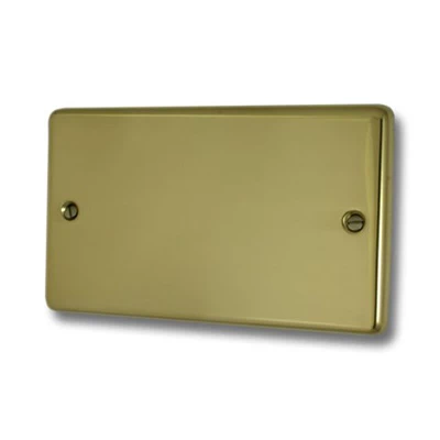 Timeless Polished Brass Blank Plate