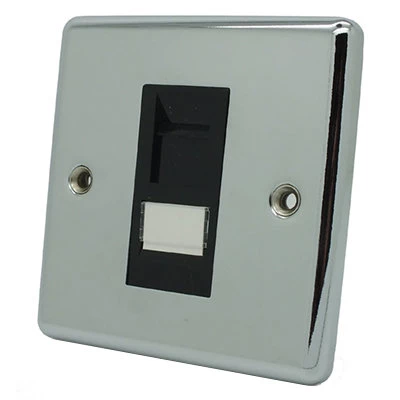 Timeless Polished Chrome RJ45 Network Socket