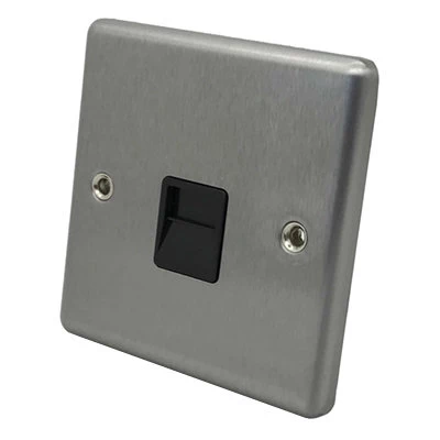 Timeless Satin Stainless Telephone Extension Socket