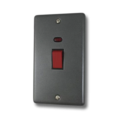 Timeless Dark Pewter Cooker (45 Amp Double Pole) Switch