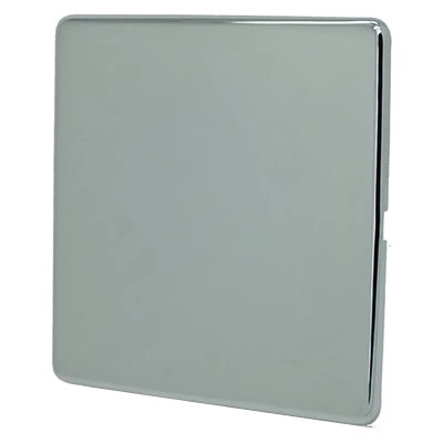 Smooth Polished Chrome Blank Plate