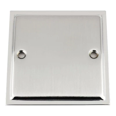 Doublet Satin Chrome / Polished Chrome Edge Blank Plate