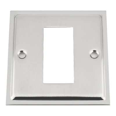 Doublet Satin Chrome / Polished Chrome Edge Modular Plate