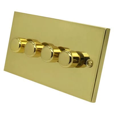 Edward Polished Brass LED Dimmer