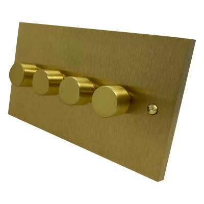 Edward Satin Brass LED Dimmer