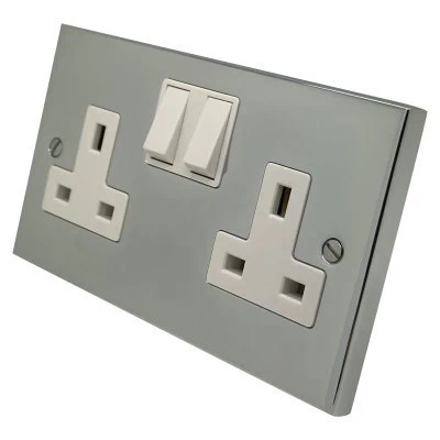 Edward Polished Chrome Switched Plug Socket