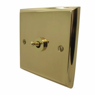 Style Polished Brass 50 Amp Double Pole Switch (Cooker)