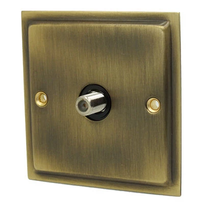 Nouveau Antique Satellite Socket (F Connector)