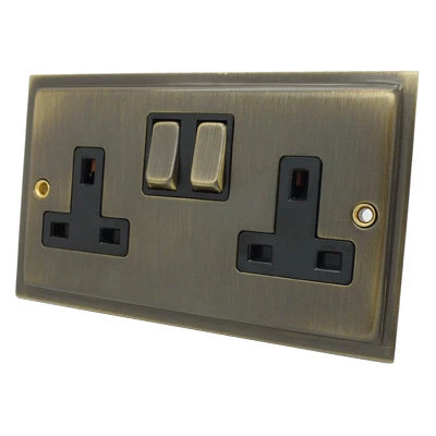 Nouveau Antique Switched Plug Socket