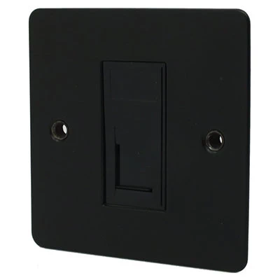 Flat Black RJ45 Network Socket