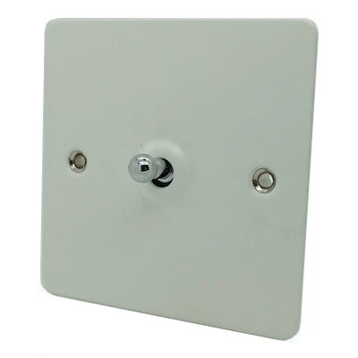 Flat White Intermediate Toggle (Dolly) Switch