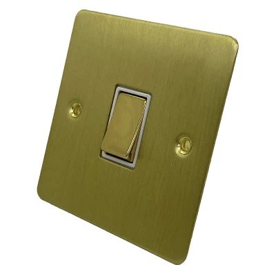 Slim Satin Brass Light Switch