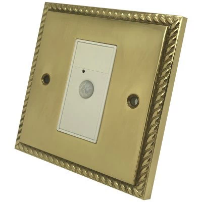 Rope Edge Polished Brass PIR Switch