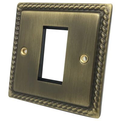 Rope Edge Antique Brass Modular Plate