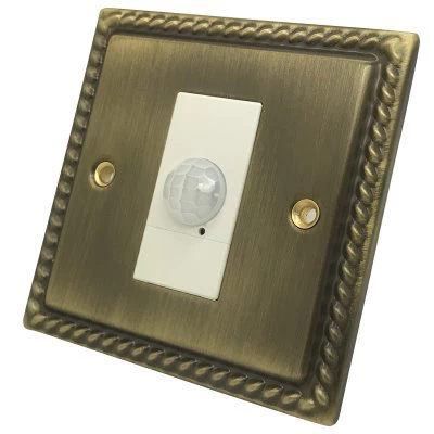 Rope Edge Antique Brass PIR Switch