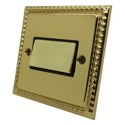 Rope Edge Polished Brass Fan Isolator