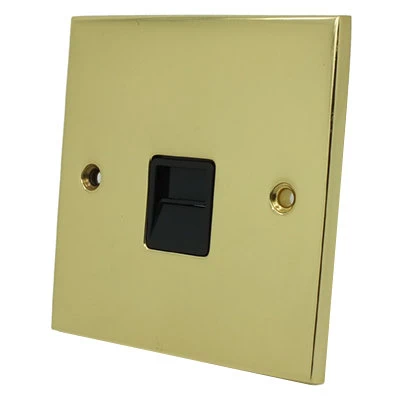 Trim Polished Brass Telephone Master Socket