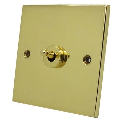 Trim Polished Brass Intermediate Toggle (Dolly) Switch