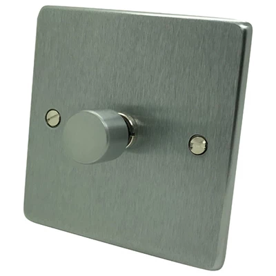 Trim Rounded Satin Chrome Intelligent Dimmer