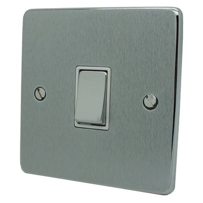 Trim Rounded Satin Chrome TV and SKY Socket