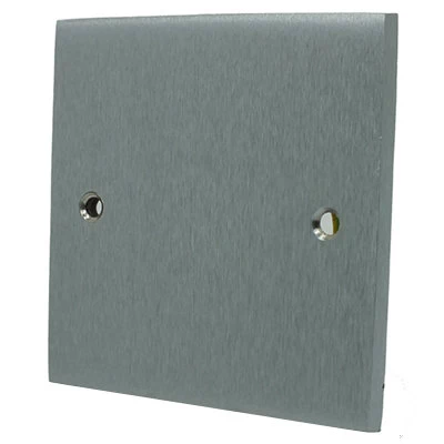 Trim Satin Chrome Blank Plate