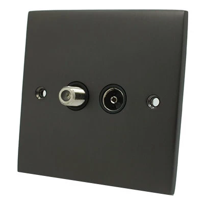 Trim Silk Bronze TV and SKY Socket