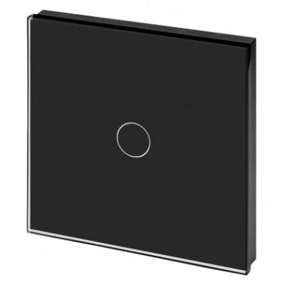 RetroTouch Crystal Black Glass Touch Light Switch