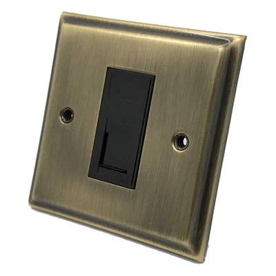 Mondo Antique Brass RJ45 Network Socket