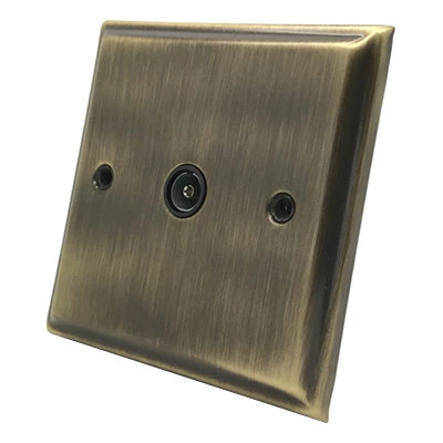 Mondo Antique Brass TV Socket