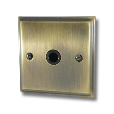 Mondo Antique Brass Flex Outlet Plate