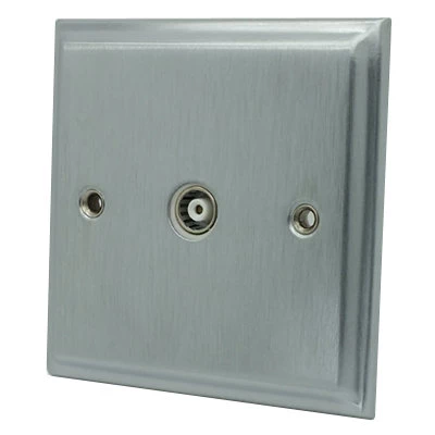 Mondo Satin Chrome TV Socket