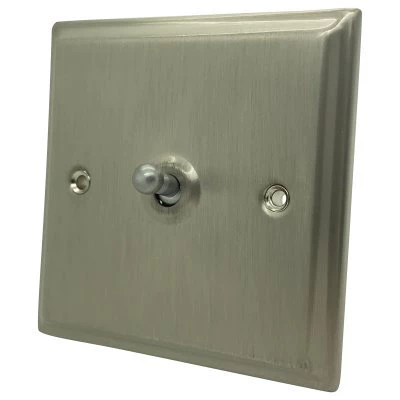 Mondo Satin Nickel Intermediate Toggle (Dolly) Switch