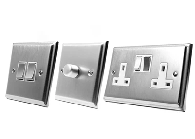 Mondo Satin Chrome TV, FM and SKY Socket