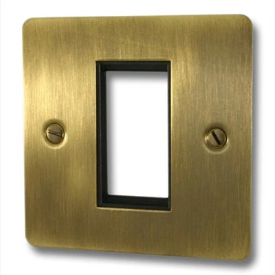 Slim Antique Brass Modular Plate