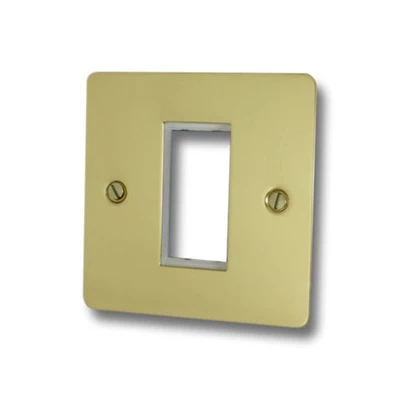 Slim Polished Brass Modular Plate