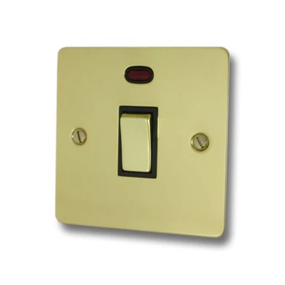 Slim Polished Brass 20 Amp Switch