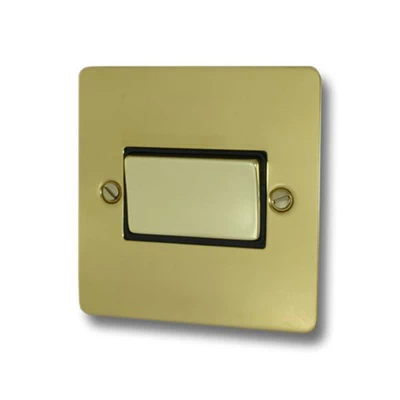 Slim Polished Brass Fan Isolator