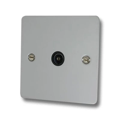 Slim Polished Chrome TV Socket